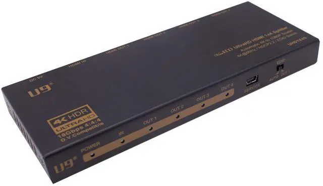 Alt view image 3 of 3 - ViewHD 1 in 4 Out HDMI 2.0 18Gbps 1x4 Splitter with Automatic 4K to 1080P Downscaler / 4K@60Hz / HDR and Dloby Vision/HDCP 2.2 to HDCP 1.4 Converter/Model: UHD1X4S