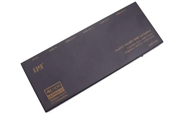 Alt view image 2 of 3 - ViewHD 1 in 4 Out HDMI 2.0 18Gbps 1x4 Splitter with Automatic 4K to 1080P Downscaler / 4K@60Hz / HDR and Dloby Vision/HDCP 2.2 to HDCP 1.4 Converter/Model: UHD1X4S