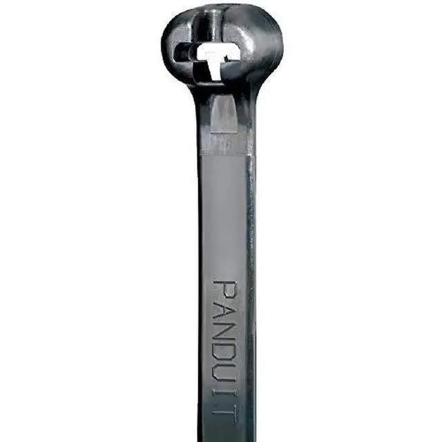 Alt view image 2 of 2 - BT2M-M0 Cable Tie, Metal Barb, Miniature, Weather Resistant Nylon 6.6, 7.9-Inch Length, Black (1,000-Pack)