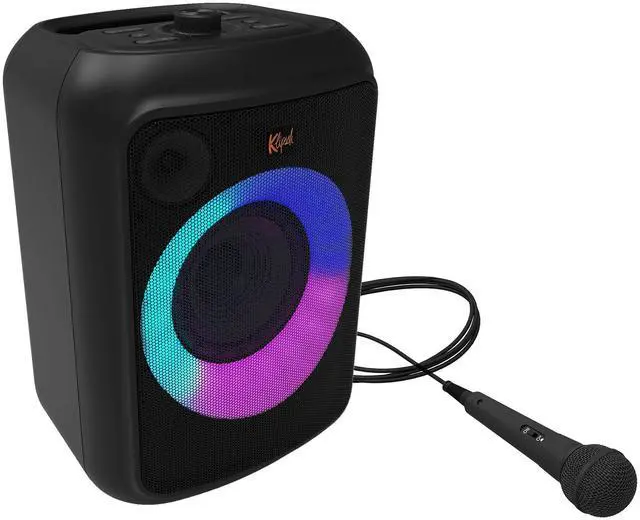Main image of Gig XL, Black - Portable Wireless Speaker - Multiple Color Modes - Bass Boost - 6.5" Woofer & 2" Tweeter - 8-Hour Playtime - Splash Resistant - Karaoke Mic Included