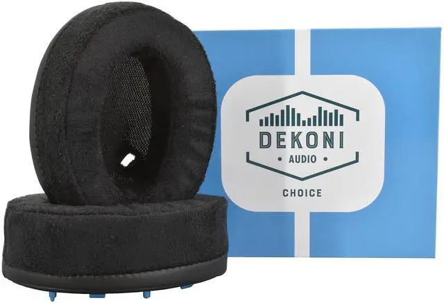 Main image of Choice Suede & Leather Replacement Ear Pads for Sony WH-1000XM4 Headphones | Premium Memory Foam Cushions in Black and Grey | Upgrade Comfort and Sound Isolation