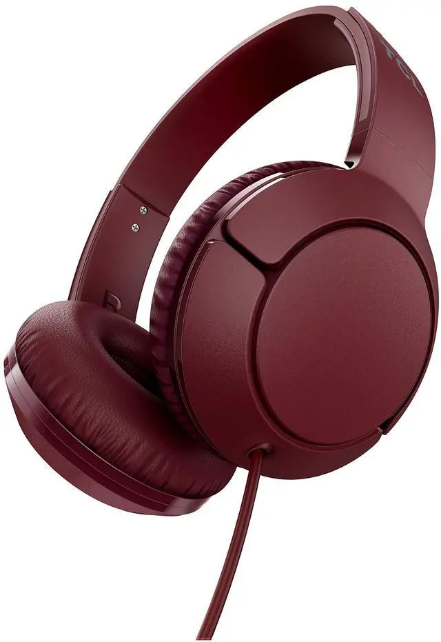 Main image of Mtro200 On-Ear Wired Headphones Super Light Weight Headphones with 32mm Drivers for Huge Bass and Built-in Mic Burgundy Crush