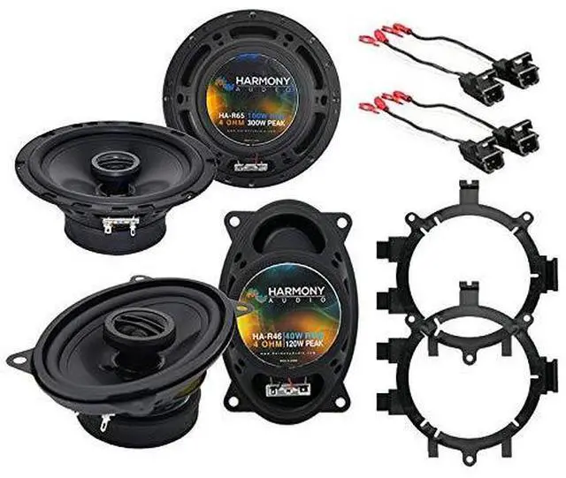 Main image of Fits 1999-2006 Chevy Silverado Speaker Package 5.25" 4x6 | Factory replacement sound upgrade, 5.25 inch drivers, harness included, plug-and-play install, crisp highs and bass