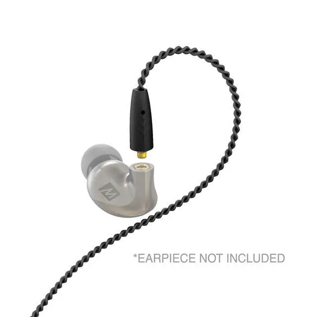 Alt view image 6 of 7 - MMCX Replacement Stereo Cable for Pinnacle P1 in-ear headphones (Black) (New Version)