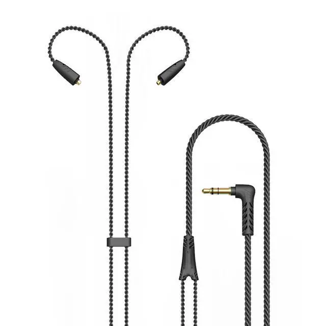 Alt view image 7 of 7 - MMCX Replacement Stereo Cable for Pinnacle P1 in-ear headphones (Black) (New Version)