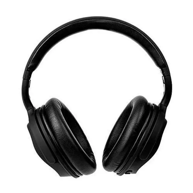 Alt view image 3 of 5 - HUM 1000 Wireless Bluetooth Headphones with Active Noise Cancelling, Black, 9 x 3 x 7 inches