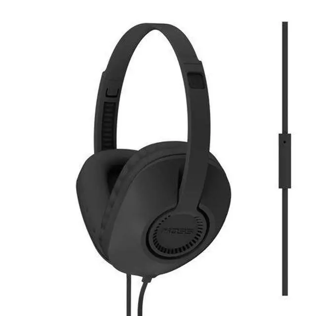 Alt view image 7 of 7 - UR23ik Over-Ear Headphone, Black, Microphone, Wired TRRS Plug