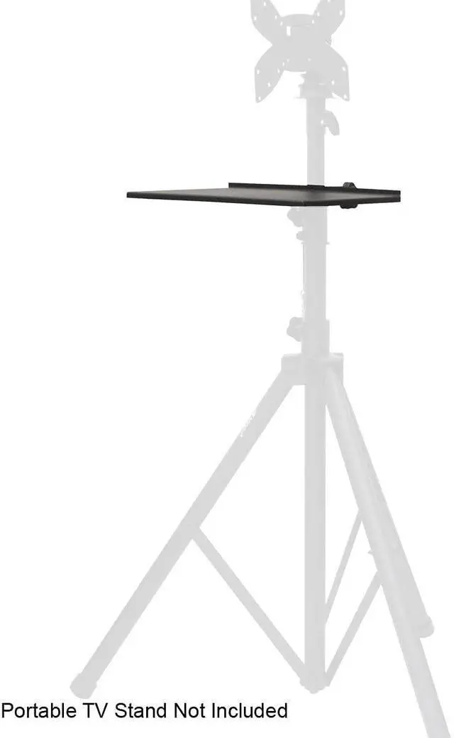 Alt view image 2 of 2 - Audio 2000S Audio2000'S AST423Z-P Audio Video Device Tray/Holder For Flat-Panel TV/Monitor Stands, Speaker Stands, And Lighting Stands