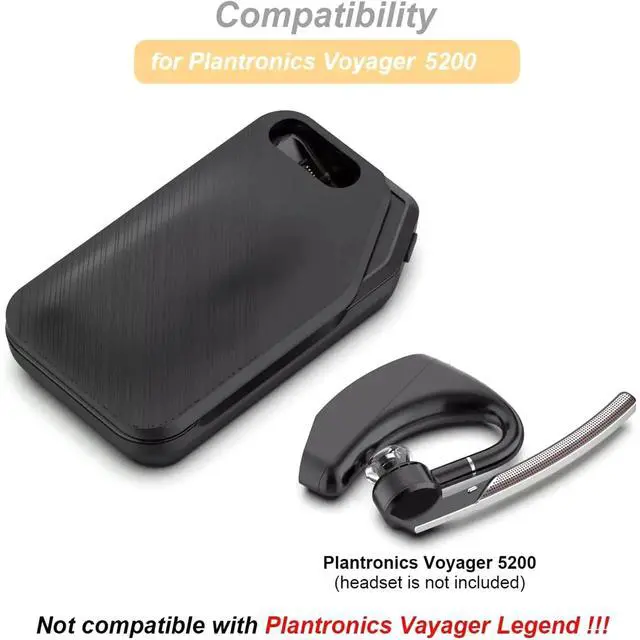Alt view image 7 of 7 - Power Charging Case for Plantronics Voyager 5200/5210 Headset