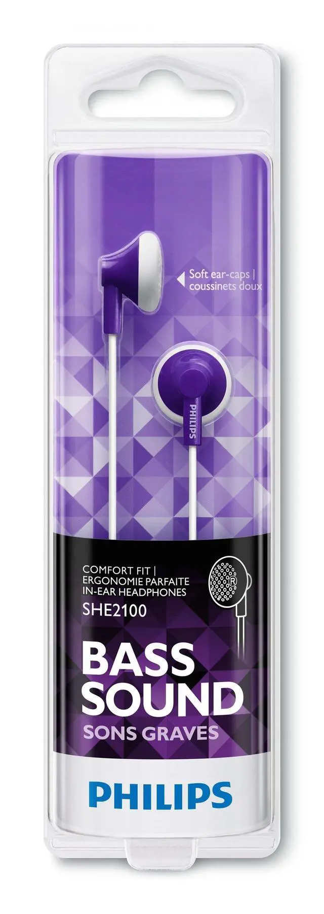 Alt view image 3 of 3 - SHE2100PK/28 In-Ear Headphones - Pink