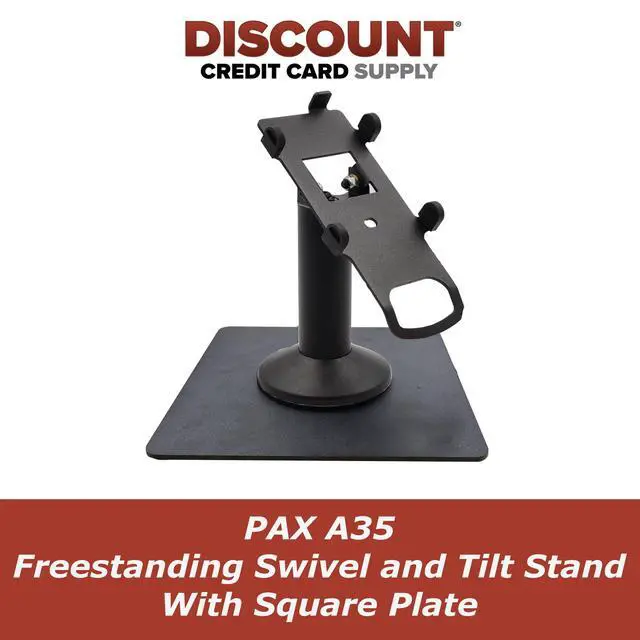 Alt view image 2 of 6 - Pax A35 Freestanding Swivel and Tilt Stand with Square Plate