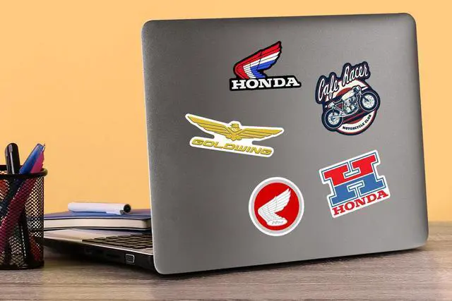 Alt view image 5 of 6 - Honda Powersports 200 Vinyl Stickers Waterproof Die-Cut Decals Laptop Car