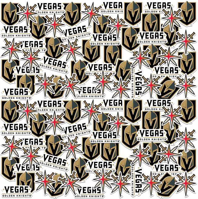 Main image of NHL Vegas Golden Knights Logo 150 Vinyl Stickers Waterproof Die-Cut Decals