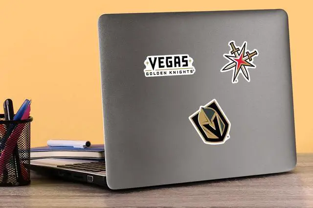 Alt view image 3 of 6 - NHL Vegas Golden Knights Logo 150 Vinyl Stickers Waterproof Die-Cut Decals