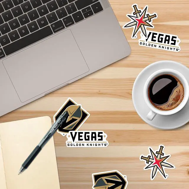 Alt view image 5 of 6 - NHL Vegas Golden Knights Logo 150 Vinyl Stickers Waterproof Die-Cut Decals