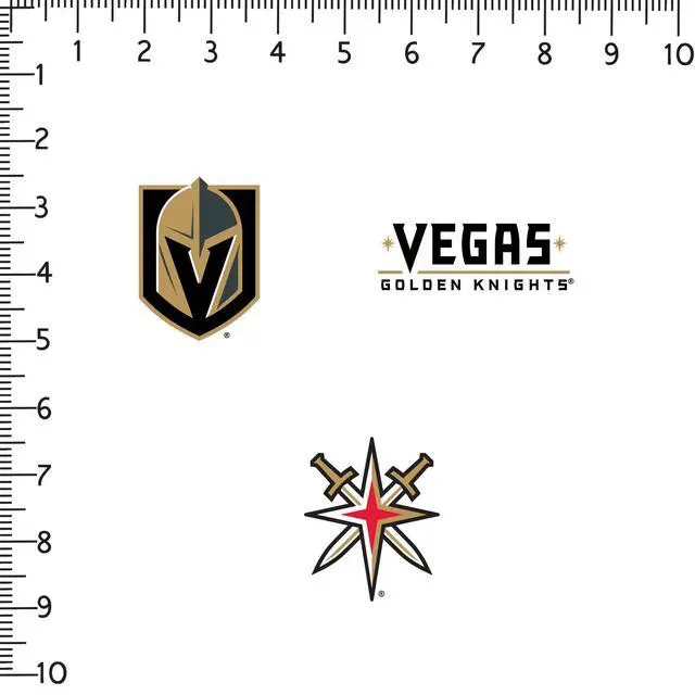 Alt view image 2 of 6 - NHL Vegas Golden Knights Logo 150 Vinyl Stickers Waterproof Die-Cut Decals