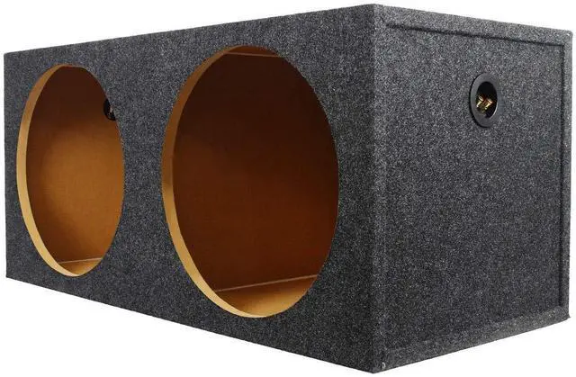Alt view image 3 of 4 - RD15 Dual 15" 3/4" MDF Sealed Car Subwoofer Enclosure Box, USA | 2.1 cu.ft. Net Volume Per Sub, Precision Cut, Glued and Stapled Joints, Silicone Sealed, 15.5" Mounting Depth