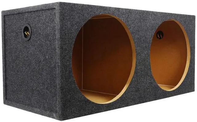 Alt view image 2 of 4 - RD15 Dual 15" 3/4" MDF Sealed Car Subwoofer Enclosure Box, USA | 2.1 cu.ft. Net Volume Per Sub, Precision Cut, Glued and Stapled Joints, Silicone Sealed, 15.5" Mounting Depth