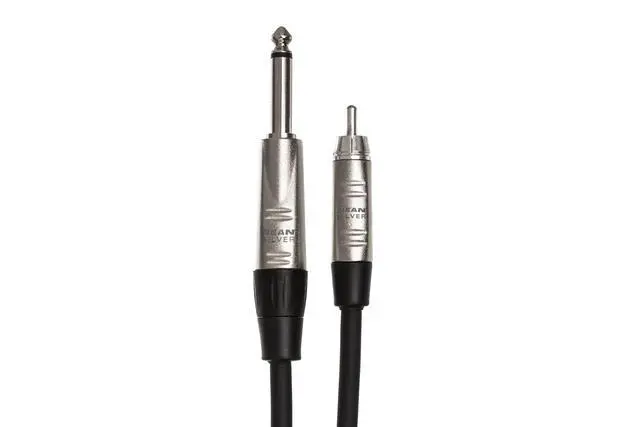 Alt view image 2 of 6 - HPR-003 Pro Unbalanced Interconnect, REAN 1/4" TS to RCA, 3 Feet