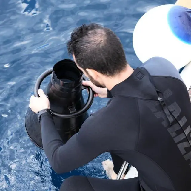 Alt view image 2 of 2 - Jointed Aqua Scope, Under Water Viewer, Bathyscope