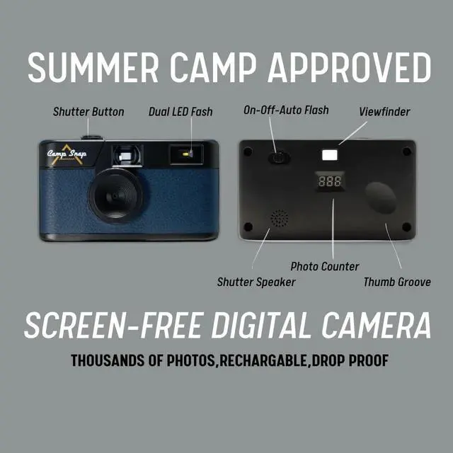 Alt view image 6 of 7 - Vintage Screen Free Point and Shoot Digital Camera