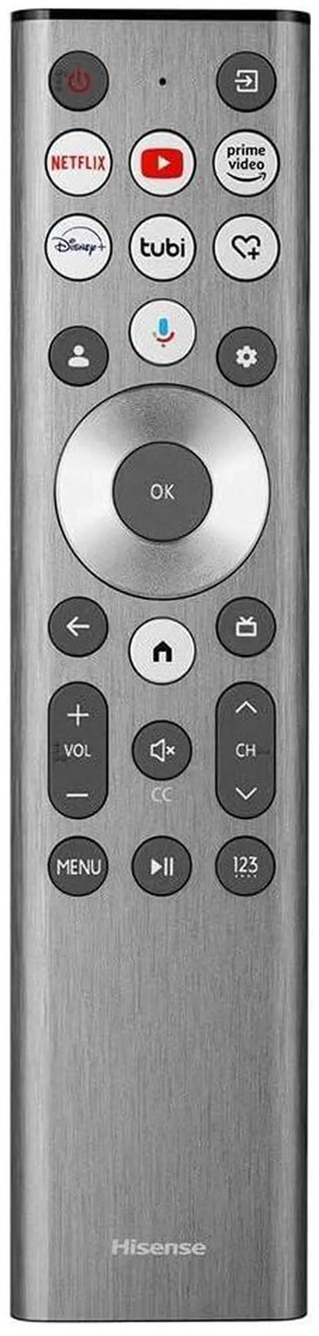 Main image of Replacement Voice TV Remote Control Controller for Hisense 55U75QG 55", 65U75QG 65", 75U75QG 75" U7 Mini-LED ULED 4K UHD Smart TV (2025 Model)