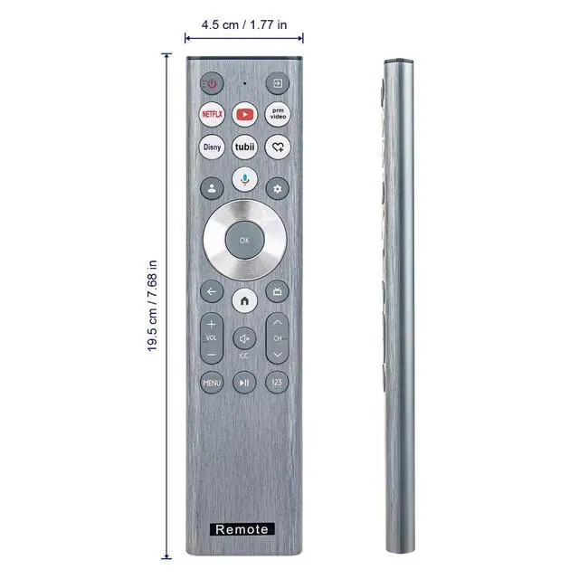 Alt view image 3 of 4 - Replacement Voice TV Remote Control Controller for Hisense 55U75QG 55", 65U75QG 65", 75U75QG 75" U7 Mini-LED ULED 4K UHD Smart TV (2025 Model)