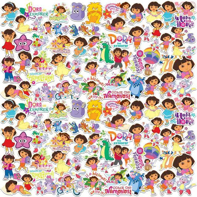 Main image of Dora the Explorer 200 Vinyl Stickers Waterproof Die-Cut Decals Laptop Car