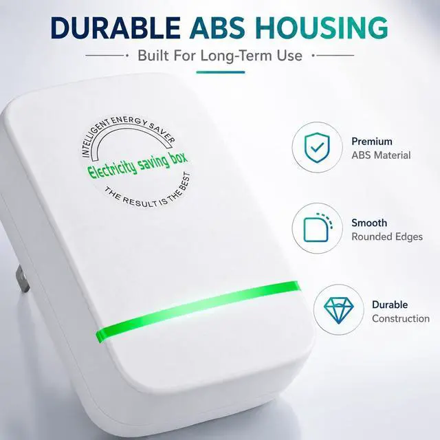 Alt view image 7 of 7 - Electricity Saving Box,Smart Intelligent Energy Power Savings Reduce Bills | Power Savings Device to Reduce, Electric Bill Power Plug in Home Office Surge Protector Strips Voltage Outlet