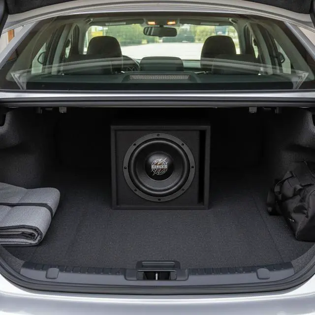 Alt view image 6 of 7 - Maxxlink by MBXP-112 12 Inch Single Ported Subwoofer Enclosure, Universal Fit Sub Box with UV Treated Carpet for in-Car Audio Systems, Black