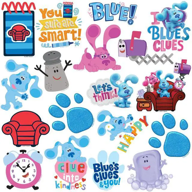 Alt view image 3 of 6 - Blues Clues 200ct Vinyl L Deluxe Stickers, Skateboard, Indoor/Outdoor