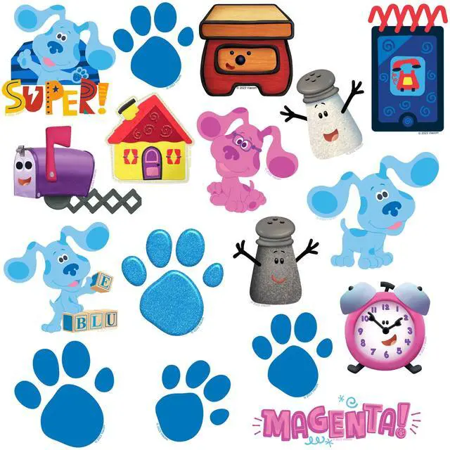 Alt view image 4 of 6 - Blues Clues 200ct Vinyl L Deluxe Stickers, Skateboard, Indoor/Outdoor