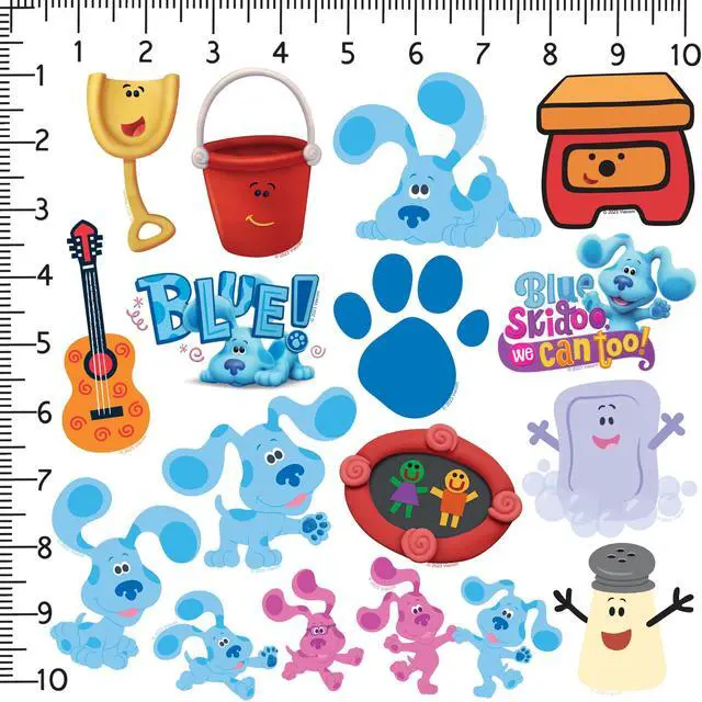 Alt view image 2 of 6 - Blues Clues 200ct Vinyl L Deluxe Stickers, Skateboard, Indoor/Outdoor