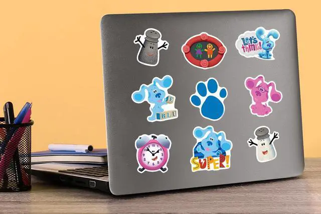 Alt view image 5 of 6 - Blues Clues 200ct Vinyl L Deluxe Stickers, Skateboard, Indoor/Outdoor