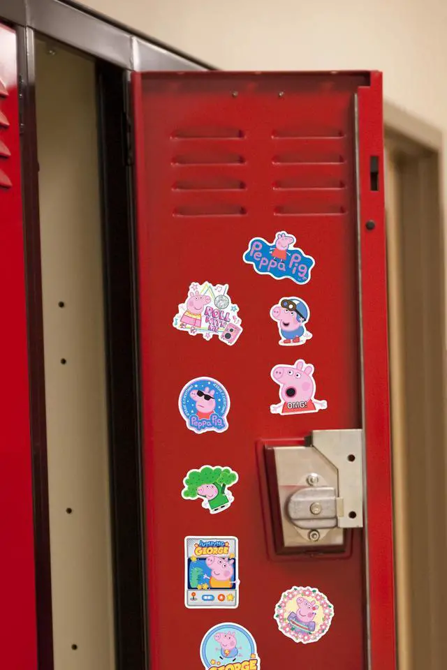 Alt view image 6 of 6 - Peppa Pig and George 150 Vinyl Stickers Waterproof Die-Cut Decals Laptop