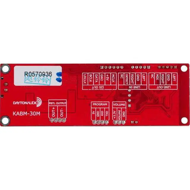 Alt view image 4 of 7 - KABM-30M 1 x 30W Bluetooth 5.0 Amp Board with EQ Programing Port