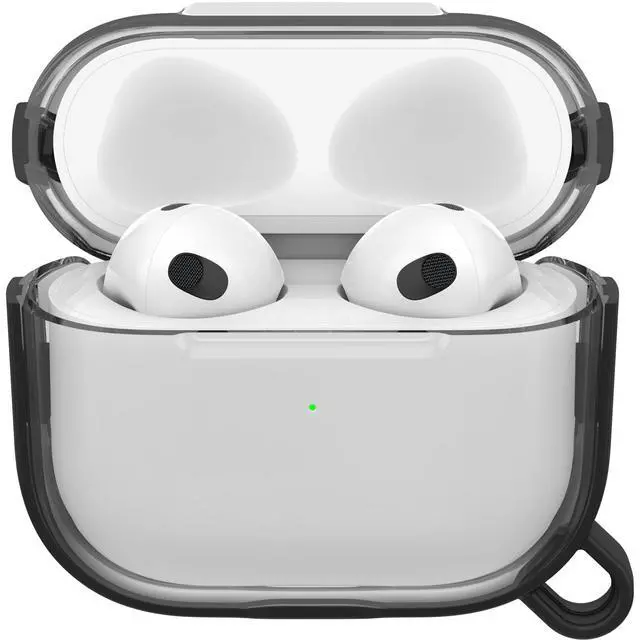 Alt view image 3 of 6 - Clear Case for AirPods Pro (1st Gen), Carabiner Included | Clear Design, Drop Protection, Scratch & Scuff Resistant, Ultra-Slim Profile, Carabiner Included