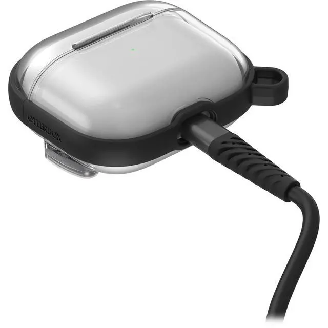 Alt view image 4 of 6 - Clear Case for AirPods Pro (1st Gen), Carabiner Included | Clear Design, Drop Protection, Scratch & Scuff Resistant, Ultra-Slim Profile, Carabiner Included