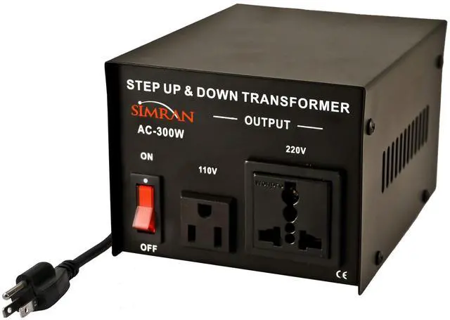 Main image of AC-300 Step Up/Down Voltage Converter Transformer 110V/220V - 300 Watts,Black
