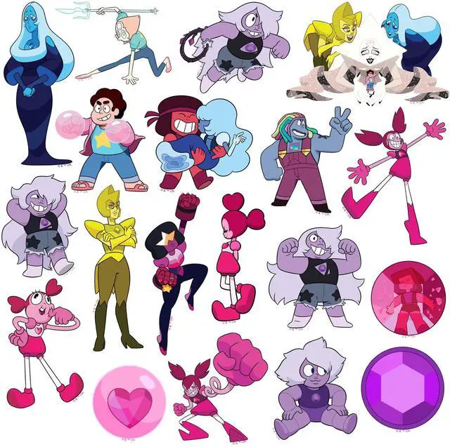 Alt view image 3 of 6 - Steven Universe: The Movie 150 Vinyl Stickers Waterproof Die-Cut Decals Car