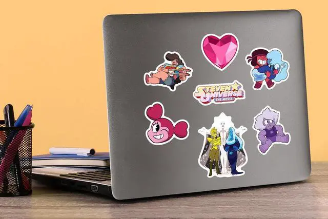 Alt view image 5 of 6 - Steven Universe: The Movie 150 Vinyl Stickers Waterproof Die-Cut Decals Car