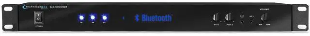 Main image of Professional Rack Mountable Bluetooth Audio Receiver System | Digital LCD Display, Remote Control, Headphone Output