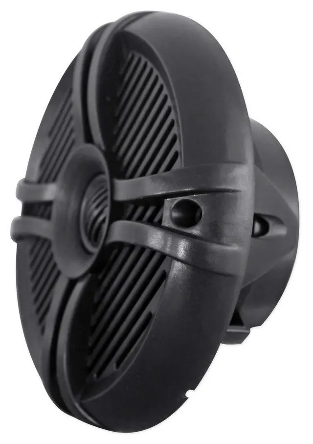 Alt view image 2 of 6 - RMSTS65B 6.5" Black 2-Way Waterproof Marine Boat Speakers, Pair | 800W Peak / 100W RMS Each, Swivel Tweeter, UV Treated, Stainless Steel Terminals, 4 Ohm, 91dB, Includes Speaker Wire