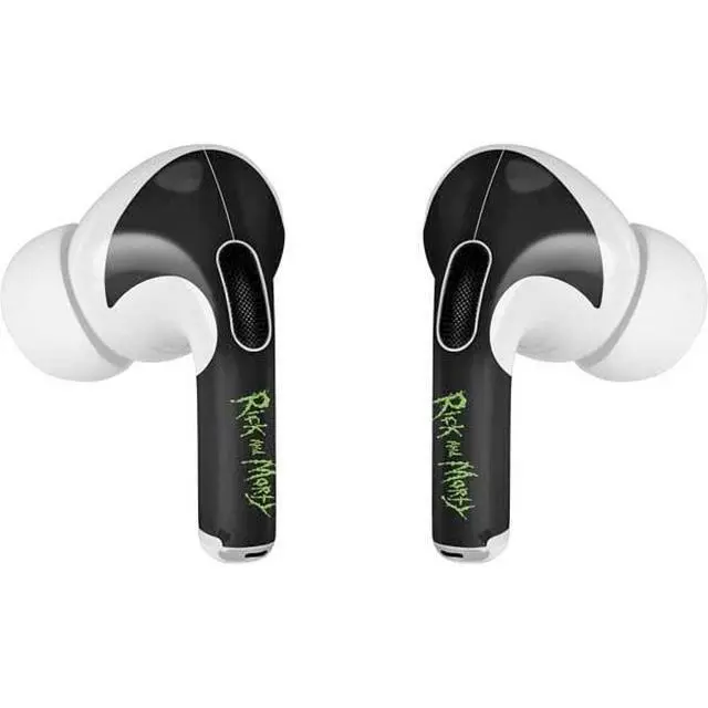 Alt view image 3 of 4 - Decal Audio Skin Compatible with Apple AirPods Pro - Officially Licensed Adult Swim Rick and Morty Tentacle Attack Design