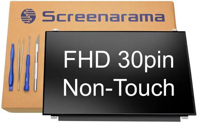 Main image of New Screen Replacement for Dell Latitude 3590 | 30pin FHD Matte IPS 1920x1080 LCD LED Display with Tools