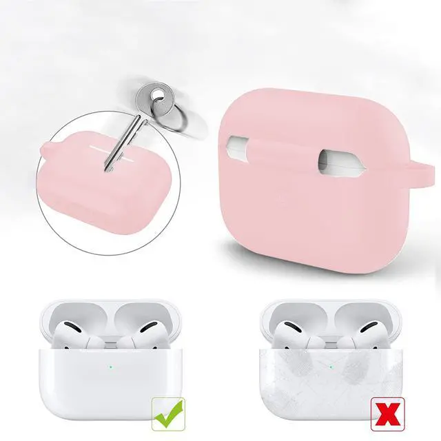 Alt view image 3 of 7 - Sahara - Venture Series Silicone Case for AirPods Pro (2nd Generation), Desert Rose, (HP00050)