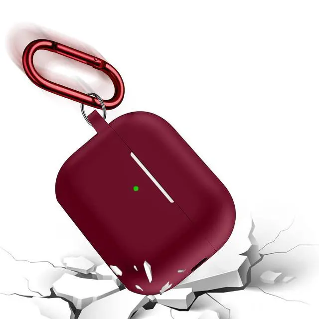 Alt view image 4 of 7 - Sahara - Venture Series Silicone Case for AirPods Pro (2nd Generation), Burgundy, (HP00052)