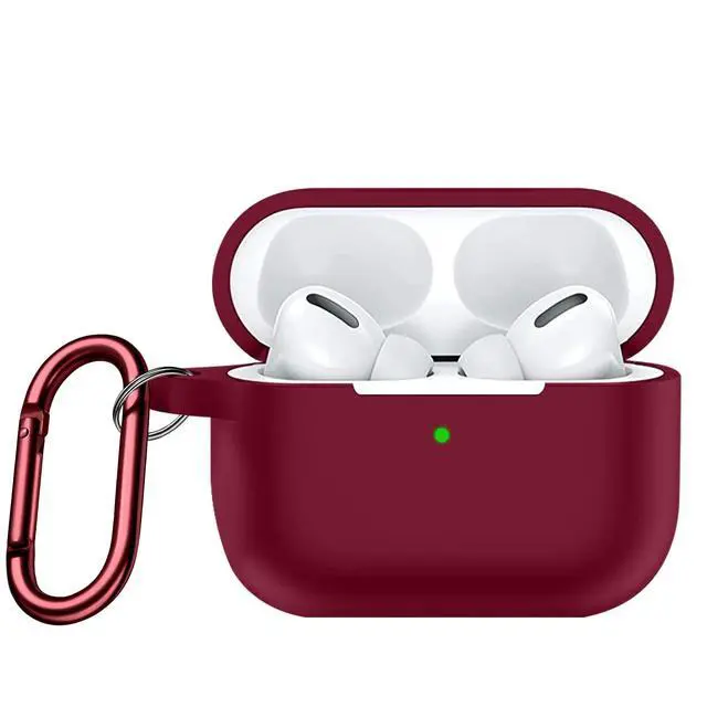 Alt view image 6 of 7 - Sahara - Venture Series Silicone Case for AirPods Pro (2nd Generation), Burgundy, (HP00052)