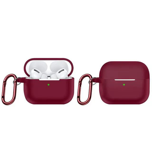 Alt view image 7 of 7 - Sahara - Venture Series Silicone Case for AirPods Pro (2nd Generation), Burgundy, (HP00052)