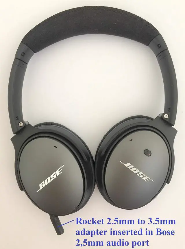 Alt view image 4 of 6 - Rocket 2.5mm Male to 3.5mm Female Adapter (Single Body with no Joints): Extremely Versatile for Attachment to headsets/Devices with 2.5mm Audio Port
